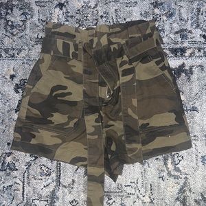 Revolve High Waisted Tie Shorts